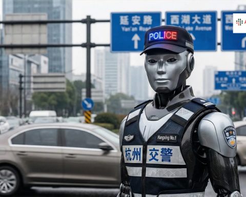 रोबोट ने संभाली ट्रैफिक की कमान