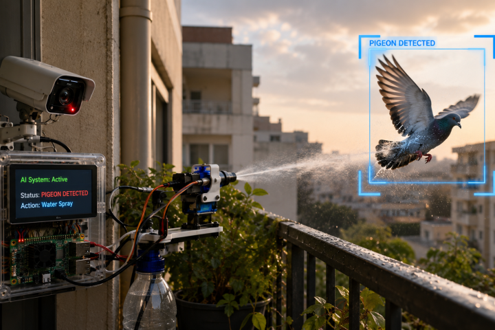 AI Pigeon Sprayer: आर्टिफिशियल इंटेलिजेंस (AI) अब सिर्फ मोबाइल या कंप्यूटर तक सीमित नहीं रहा, बल्कि यह रोजमर्रा की जिंदगी में भी इस्तेमाल होने लगा है। इसका एक अनोखा उदाहरण Reddit पर वायरल हुआ है, जहां एक AI-पावर्ड सिस्टम बालकनी में आने वाले कबूतरों को पानी की फुहार से भगा देता है। इस अजीब लेकिन स्मार्ट इनोवेशन ने लोगों का ध्यान खींच लिया है। AI अब सिर्फ टेक्नोलॉजी तक सीमित नहीं रहा, बल्कि घर की बालकनी तक पहुंच गया है। जानें कैसे एक स्मार्ट सिस्टम कबूतरों को पहचानकर उन्हें पानी से भगा देता है। कबूतरों से परेशान होकर बना AI सिस्टम इस प्रोजेक्ट के क्रिएटर ने बताया कि उसकी बालकनी में एक कबूतर बार-बार घोंसला बनाने आ जाता था। इससे परेशान होकर उसने जाल या स्पाइक्स लगाने की बजाय एक ऑटोमैटिक AI सिस्टम बनाने का फैसला किया। यह सिस्टम खुद ही कबूतर को पहचानकर उसे भगाने का काम करता है। कैसे काम करता है यह AI सेटअप? यह पूरा सिस्टम एक USB कैमरा और Orange Pi 5 कंप्यूटर पर आधारित है। इसमें YOLO World V2 नाम का AI विजन मॉडल इस्तेमाल किया गया है, जो रियल टाइम में चीजों को पहचान सकता है। जैसे ही कैमरा कबूतर को डिटेक्ट करता है, सिस्टम तुरंत एक्शन लेता है। कबूतर पहचानने के बाद एक इलेक्ट्रिक वॉटर गन एक्टिव हो जाती है, जो Servo Motor से जुड़ी होती है। यह मोटर गन को कबूतर की दिशा में घुमा देती है और पानी की फुहार छोड़ दी जाती है। यह पूरा सिस्टम पूरी तरह ऑटोमैटिक है और इसमें इंसान की जरूरत नहीं होती। READ MORE: Microsoft का नया AI सिस्टम खुद खोजेगा साइबर कमजोरियां टेक्नोलॉजी और हार्डवेयर का इस्तेमाल इस प्रोजेक्ट में दो Servo Motor, रेसिस्टर, ट्रांजिस्टर और बैटरी से चलने वाली इलेक्ट्रिक वॉटर गन का इस्तेमाल किया गया है। इसकी प्रोसेसिंग Rockchip 3588 चिप के इनबिल्ट न्यूरल प्रोसेसर द्वारा होती है, जिससे यह तेज और सटीक तरीके से डिटेक्शन कर पाता है। सोशल मीडिया पर वायरल हुआ प्रोजेक्ट जैसे ही यह प्रोजेक्ट Reddit पर पोस्ट हुआ, यह तेजी से वायरल हो गया। लोगों ने मजाक में कहा कि AI अब सिर्फ चैटबॉट या काम के टूल तक सीमित नहीं है, बल्कि अब यह ‘बालकनी सिक्योरिटी सिस्टम’  भी बन गया है। कई यूजर्स ने इसे बहुत क्रिएटिव आइडिया बताया और इसकी टेक्निकल स्किल की भी तारीफ की। खास बात यह है कि इसमें कम कीमत वाले हार्डवेयर और ओपन-सोर्स AI मॉडल का इस्तेमाल किया गया है। Read more: चीन के AI बाजार में बड़ी एंट्री चाहते हैं Jensen Huang AI का बढ़ता रोजमर्रा में इस्तेमाल एक्सपर्ट्स का कहना है कि ऐसे प्रोजेक्ट दिखाते हैं कि AI अब आम लोगों की जिंदगी का हिस्सा बन रहा है। सस्ते AI मॉडल और छोटे कंप्यूटर की मदद से लोग घर पर ही स्मार्ट ऑटोमेशन सिस्टम बना सकते हैं। इस सिस्टम की खासियत इसकी लचीलापन है। इसे सिर्फ कबूतर ही नहीं, बल्कि गिलहरी, बिल्ली या दूसरे जानवरों को पहचानने के लिए भी सेट किया जा सकता है।