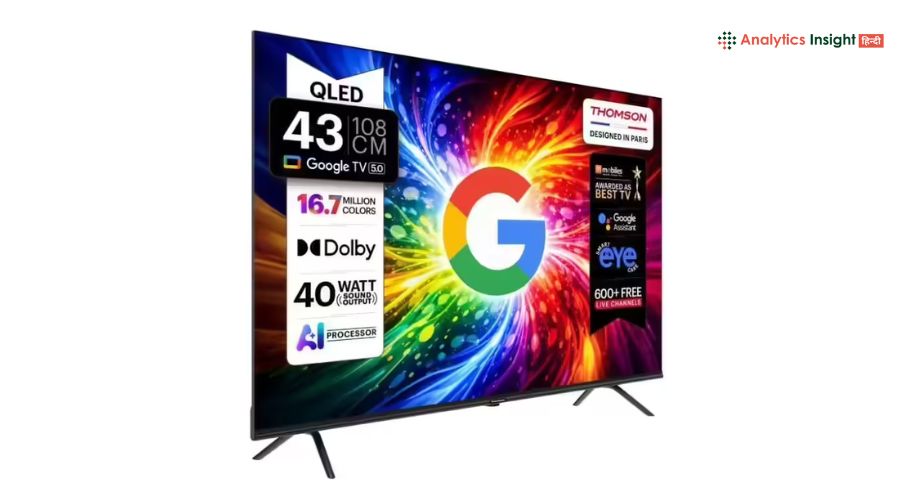 thomson qled google tv 5 0 launch price 10999 features 40w sound