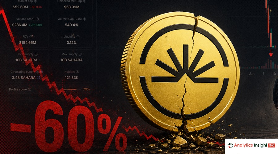 sahara token 60 percent crash team dump crypto