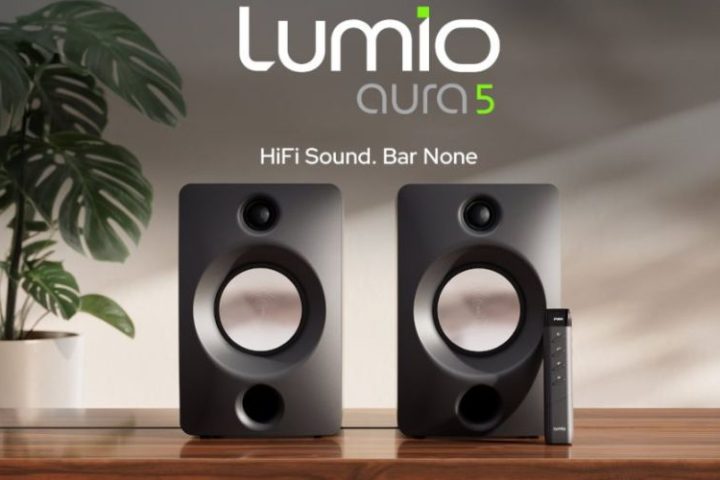 lumio aura 5 stereo speakers