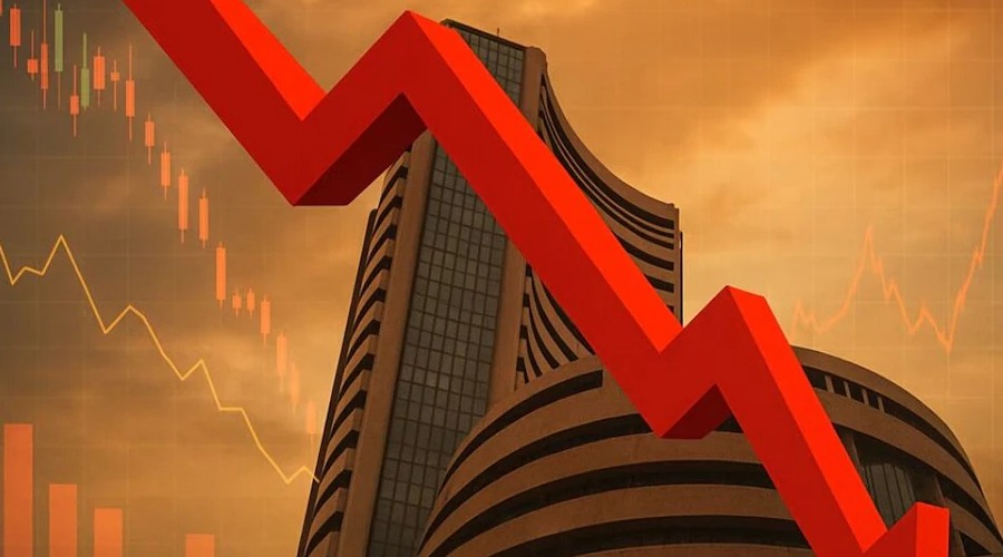 शेयर बाजार में हाहाकार, सेंसेक्स 595 अंक टूटा, कच्चा तेल महंगा